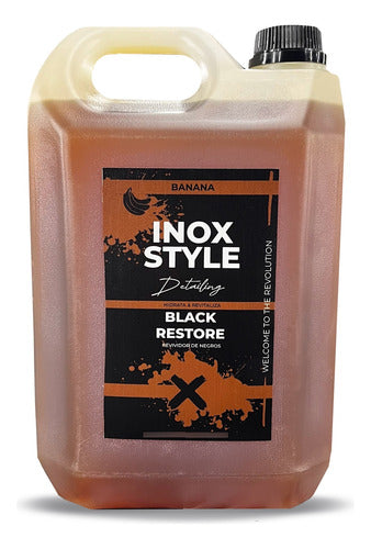 INOX STYLE Revividor Negros Ph Neutro 5 Lts Gomas Plasticos Detailing 0