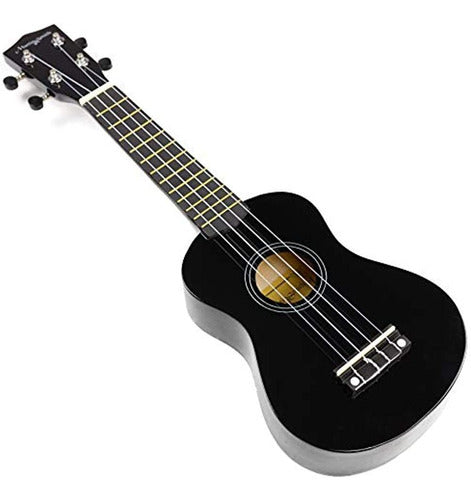 Martin Smith UK-222-BK Ukulele Soprano, Negro 2