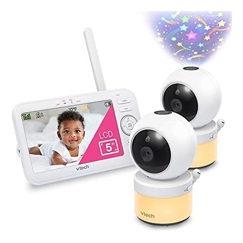 VTech Video Baby Monitor VM5463-2 with 5" Screen, Zoom 0