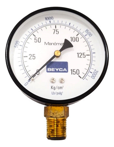 Manómetro Beyca 0-150 Kg/cm2 (100 Mm) Mm4-38 0