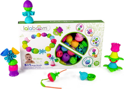 Juego De Encastre Lalaboom 36pcs Snap Beads Universo Binario 0