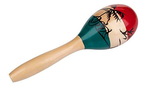 Foraineam 4 Pack Wood Maracas Instrumento De Percusión De Ma 1