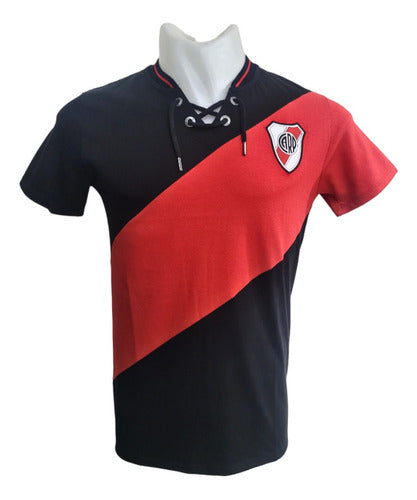 Official River Plate Retro Vintage Black T-Shirt 1