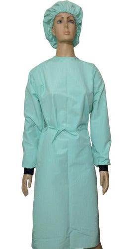 Naomi Pineda Waterproof Cotton-Polyester Lab Coat and Cap Set 0