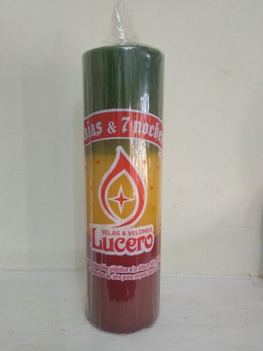 Lucero Velones 7 Días Y 7 Noches Combinados, Rojo/verde 7