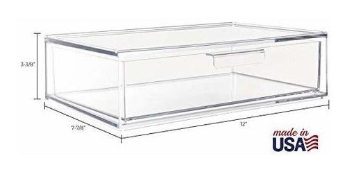 Stori Audrey Stackable Cosmetic Organizer Drawer 30x20x8.5cm Clear 4