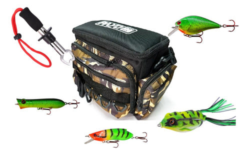 Payo Vadeo Bag with 4 Included Tackle Boxes + 4 Lures + Boga Grip 0