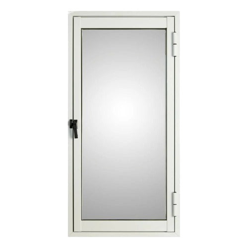White Aluminum 40x100 Full Glass Casement Window 0
