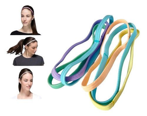 Mowa Elastic Headbands Pack of 6 Football V-651-1 0