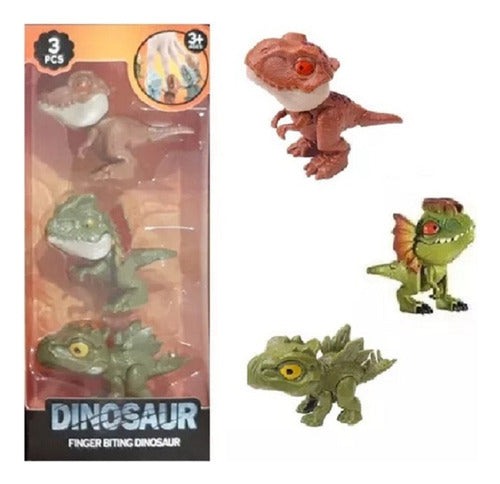 Dinosaurios Mordedores Finger Biting Dinosaur Set X3! Pack 0