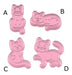 Cortantes Gatos Gatitos Galletitas Reposteria Fondant X 04 U 4