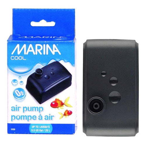 Aireador Para Pecera Chica Marina Cool Air Pump Hasta 20 Lts 3