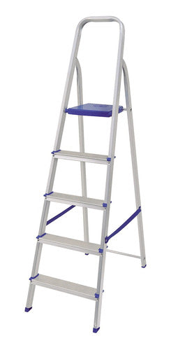 Mor Aluminum Folding Ladder 5 Steps 0