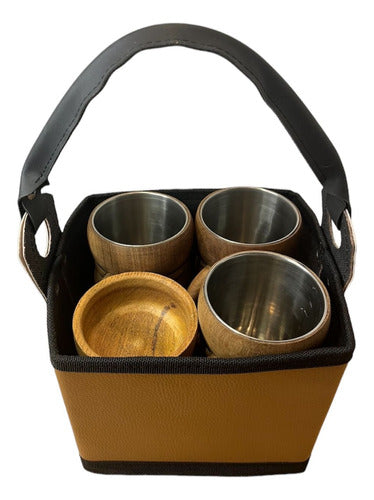 Exclusive Beer Chops Kit + Leather Basket + 2 Bowls 4