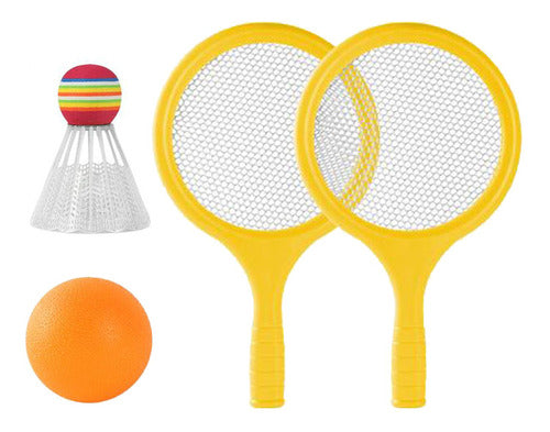 Conjunto De Tênis De Badminton Infantil Conjunto De Amarelo 5