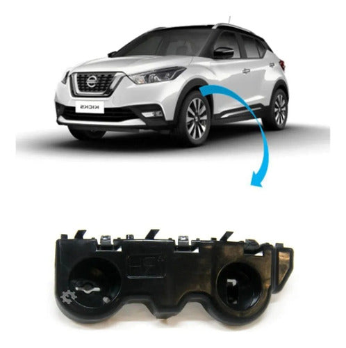 Par Suporte Capa Parachoque Dianteira E/d Nissan Kicks 15 22 2