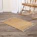 Vhc Brands Burlap Natural Chindi/rag Rug, 1'8  X 2'6 3