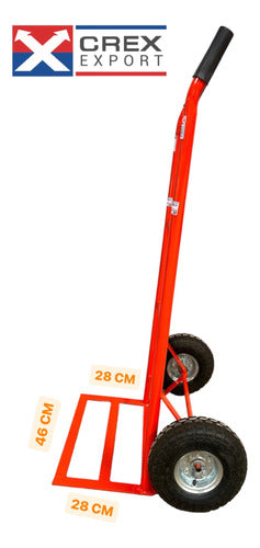 Crex Export 180 Kg Capacity Heavy-Duty Load Cart with Pneumatic Wheels 4