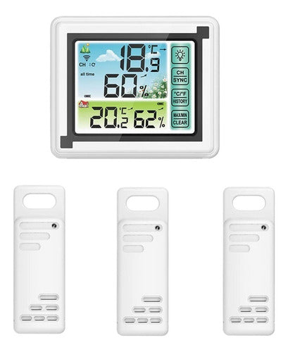 Estação Meteorológica Sem Fio Com 3 Sensores 0