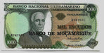 Fk Billete Mozambique 1000 Escudos 1972 P-119 Sin Circular. 0