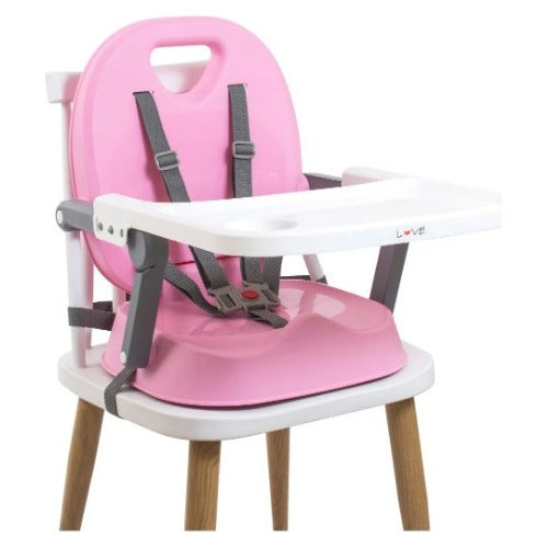 3-in-1 Baby Dining Chair Booster Seat High Low Lightweight + Bib 13