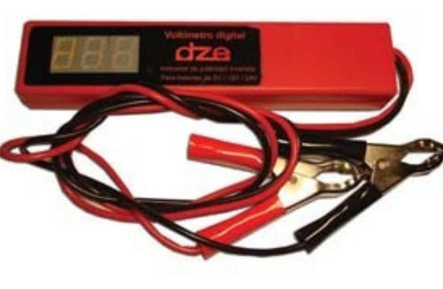 DZE Digital Voltmeter Battery Tester 6/12/24V // Global S 0