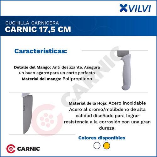 Carnic Cuchilla Carnicera Acero Inoxidable 1090 17.5cm 7