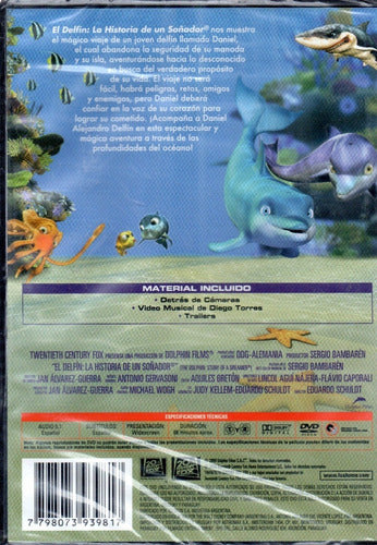 El Delfín La Historia De Un Soñador - Original Sealed DVD - MCBMI 1