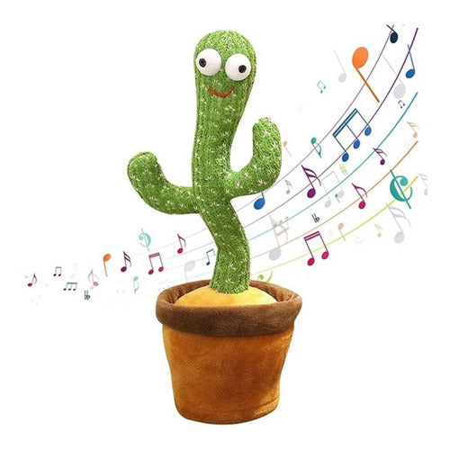 Juguete Cactus Baila Canta Repite Voz Con Luz Tiktok 4