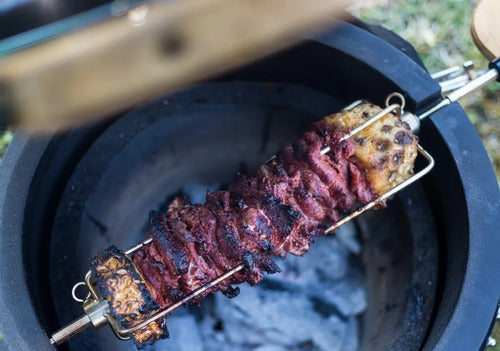 Kamado Argentino Spiedo A Batería Acces. Original Porteño 18 3