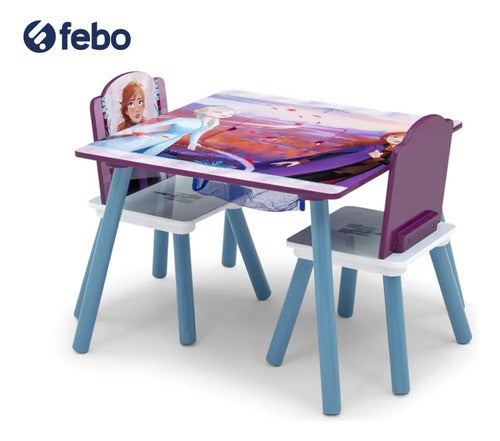 Delta Children Frozen II Table + 2 Chairs Set - Elsa & Anna - Kids Furniture 2