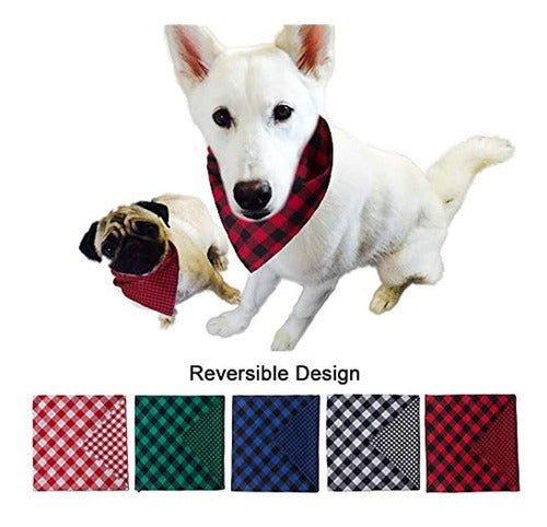 Huskylove - Bandana Para Perros, Paquete De 5 Piezas, Revers 1