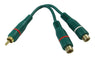 Cable Adaptador 2 Jack Rca A Plug Rca Bk 1