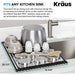 Kraus Over-Sink Roll-Up Kitchen Sink Accessory with Steel+Silicone - C 3