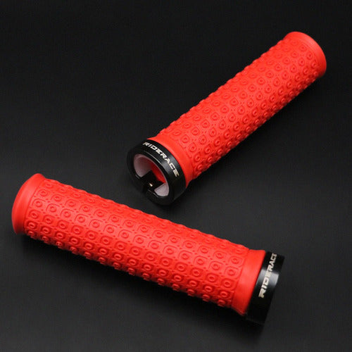 Riderace Bicycle Grips - Anti-Slip Rubber Handles with Secure Fastening 1