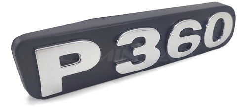 Emblema Modelo Potência Para Scania P360 Série 5 Cromado 3