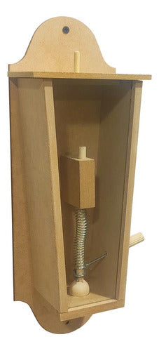 Wooden Wall-Mounted Yerba Mate and Herb Dispenser 1