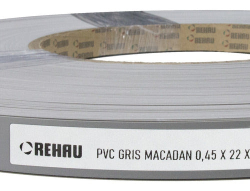 Rehau Tapacanto Pvc Gris Macadan 0,45 Mm X 22 Mm X 10m Egger 1