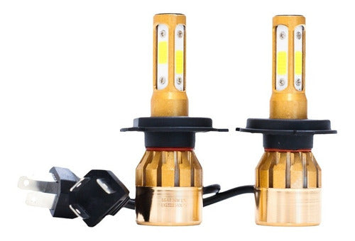 Lux Led Kit Cree Led S6-4D 28000 Lum 4 Caras COB 12V + 2T10 Gratis 2