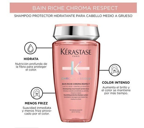 Shampoo Bain Riche Chroma Absolu Y Fondant  Kerastase 1