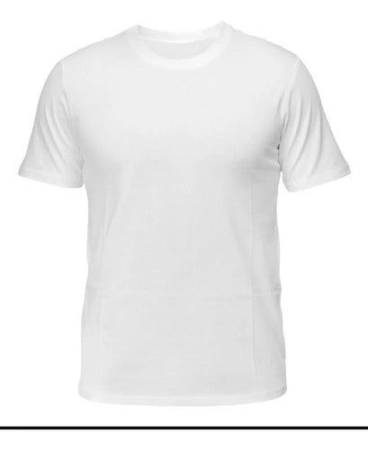 Ely White Cotton and Piqué Plain T-Shirt Sizes 16 to 20 - Suery 2