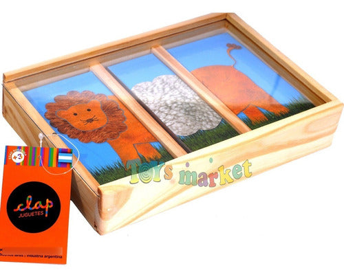 Clap Wooden Animal Puzzle Box for Kids 1