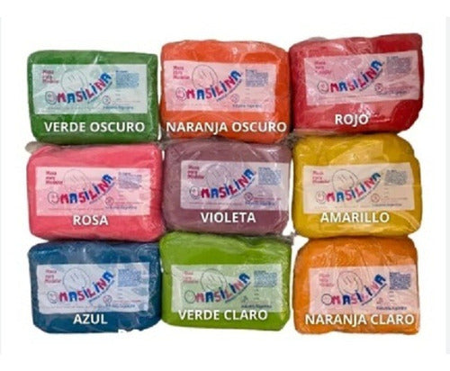 Masa Para Modelar X 1 Kilo Masilina 8 Colores 2