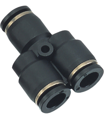 Conector Automático   Y   Bifurcación Para Tubo De 8 Mm 0