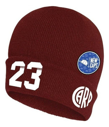 Newcaps Wool Beanie, Custom Number Choice, White, Code #78 1