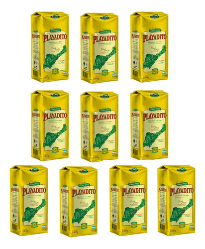 Playadito Yerba Mate Suave 1kg X10 Units 0