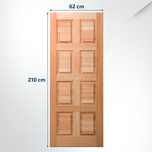 Folha De Porta Maciça 210x62cm Eucalipto Pm46 Custon Wt 1