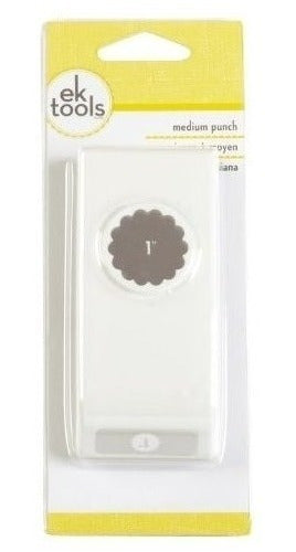 EK Tools Circle Punch 1 Inch Scalloped Edge New Package 1