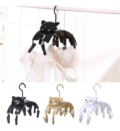 MyShopKawaii Cat-Shaped Hanging Clothes Rack + 10 Clips 26*11*11.5 cm 7