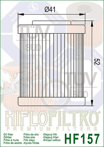 Filtro Aceite Beta 250 Rr Enduro Hiflo Hf157 Ryd Motos 1